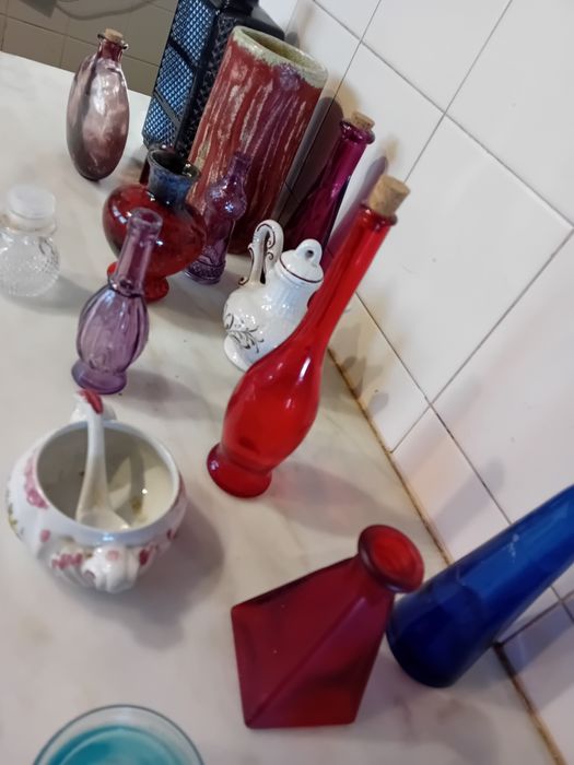 Conjunto de Jarras/Garrafas/Objectos Decorativos