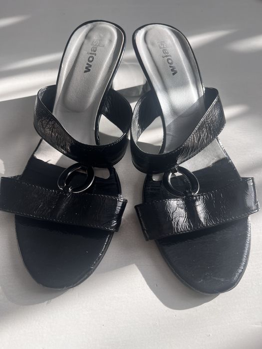 Skórzane klapki Wojas 39