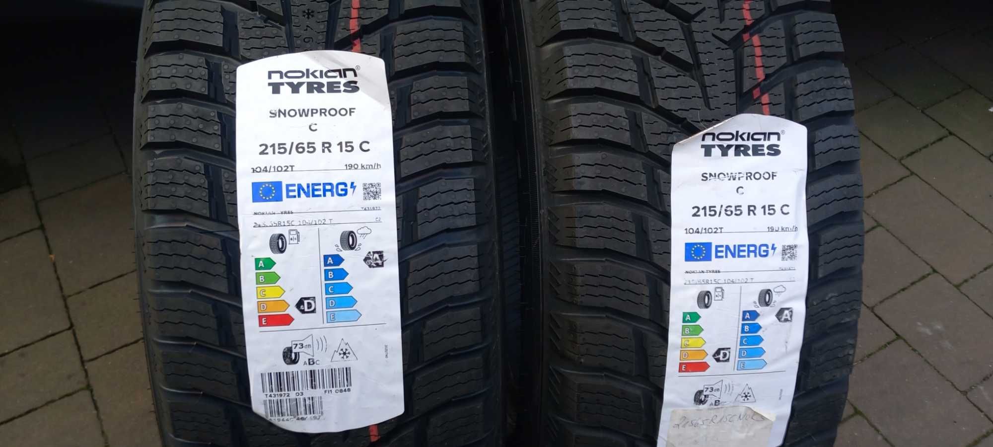 Nowe opony zimowe 2x NOKIAN TYRES 215/65R15C 104/102T