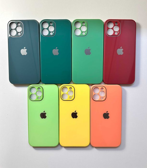 Nowe Etui, Case iPhone 12 Pro Max imitacja szkła + szkło ekran GRATIS!