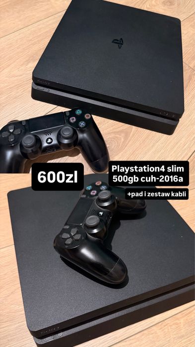 MEGA PAKIET GAMINGOWY! PS4 Slim + Kierownica RWA + 13 Gier!