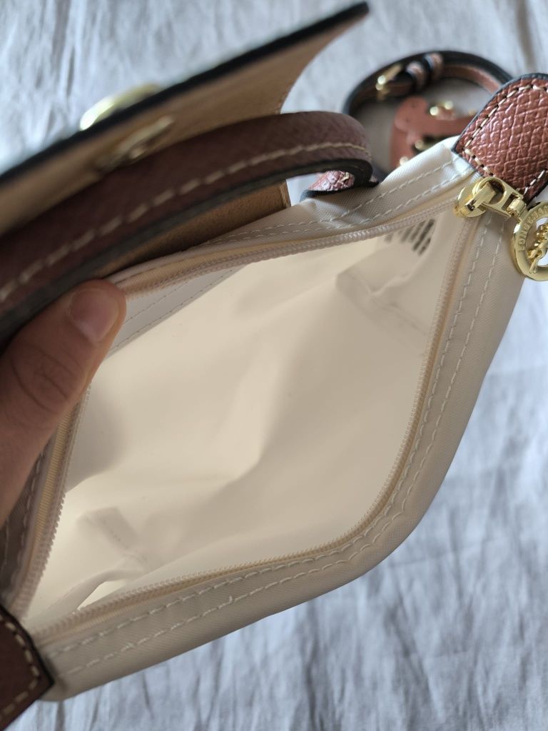 Longchamp bege tamanho xs