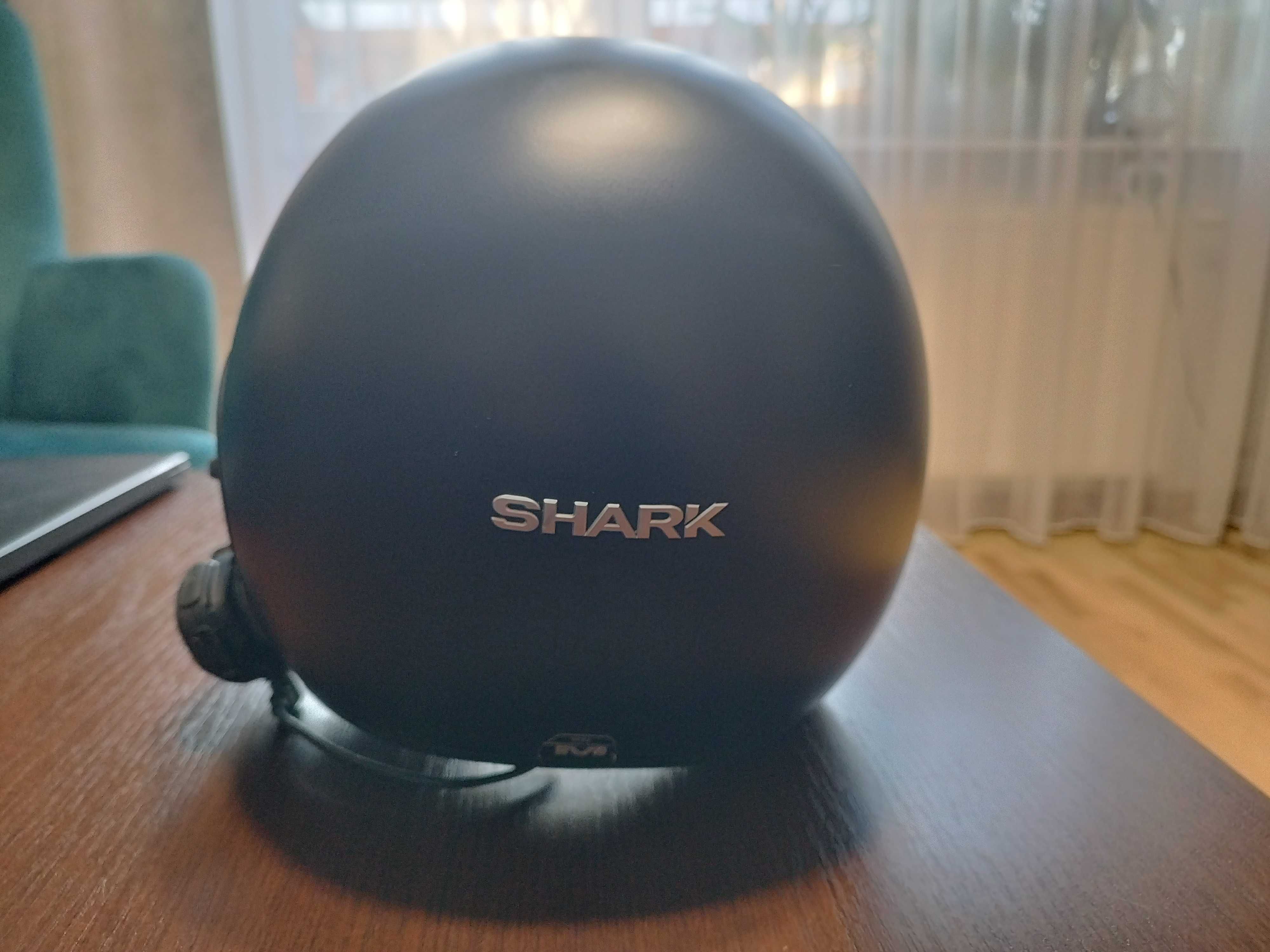 Kask Shark Nano Black Mat M + interkom Interphone Tour