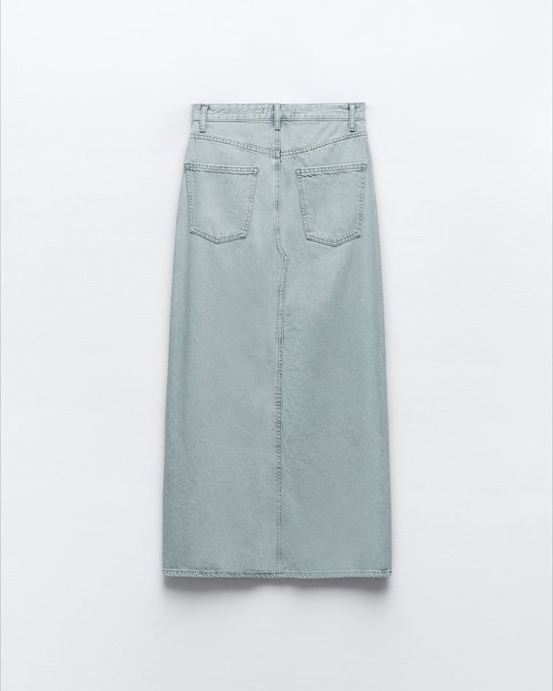 Zara спідниця довга джинсова з розрізом спереду