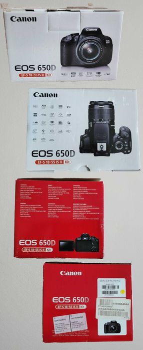 Canon EOS 650 D - aparat fot., lustrzanka cyfrowa + akcesoria  j.NOWE!