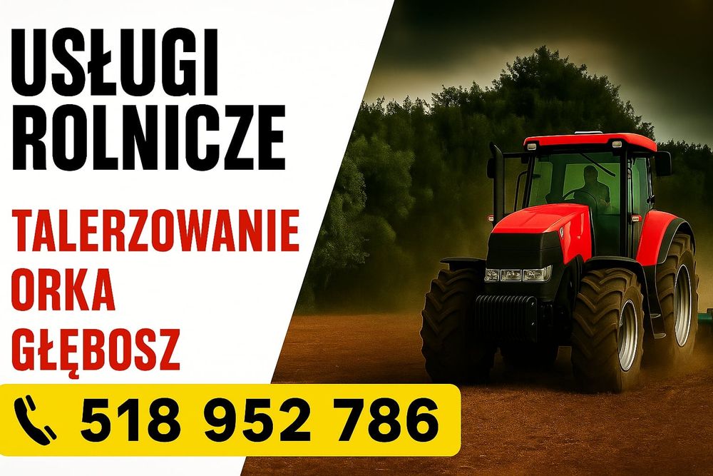 Usługi rolnicze talerzowanie itp