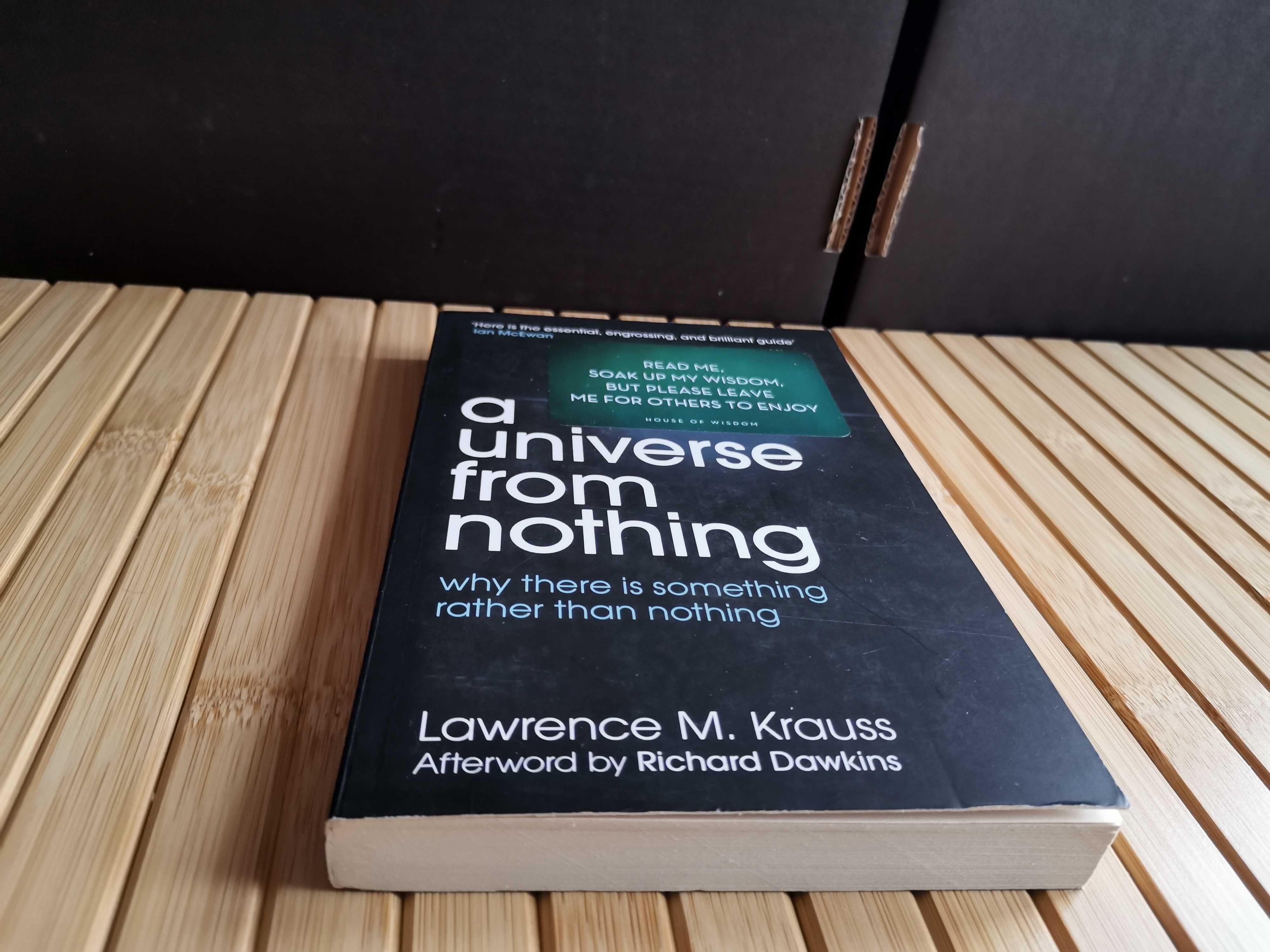 Krauss A universe from nothing Real foto