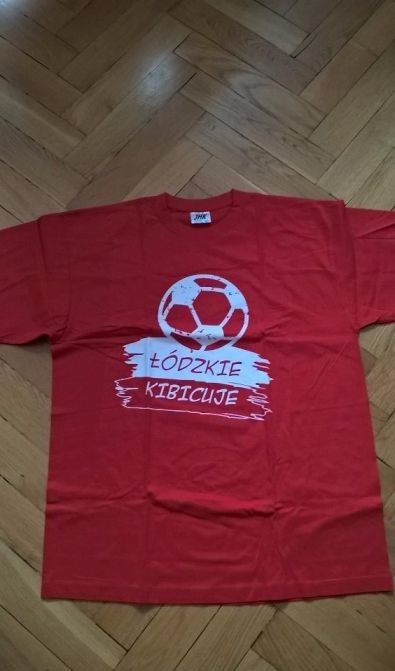 Koszulka, t-shirt, czerwona, Łódzkie kibicuje