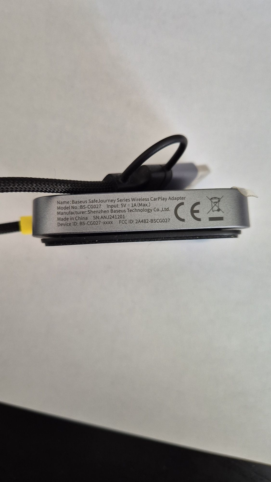 Adapter CarPlay bezprzewodowy Baseus