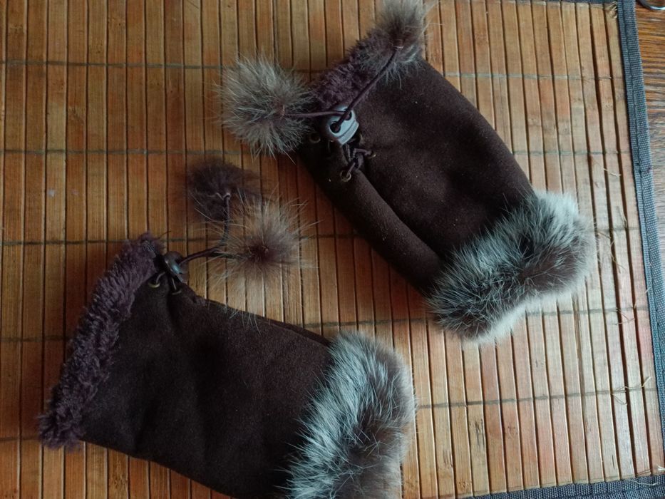 Утеплені безпальцеві рукавичка