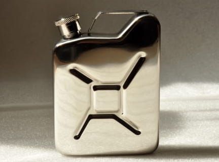 Mini mała piersiówka kanister 170ml retro prezent