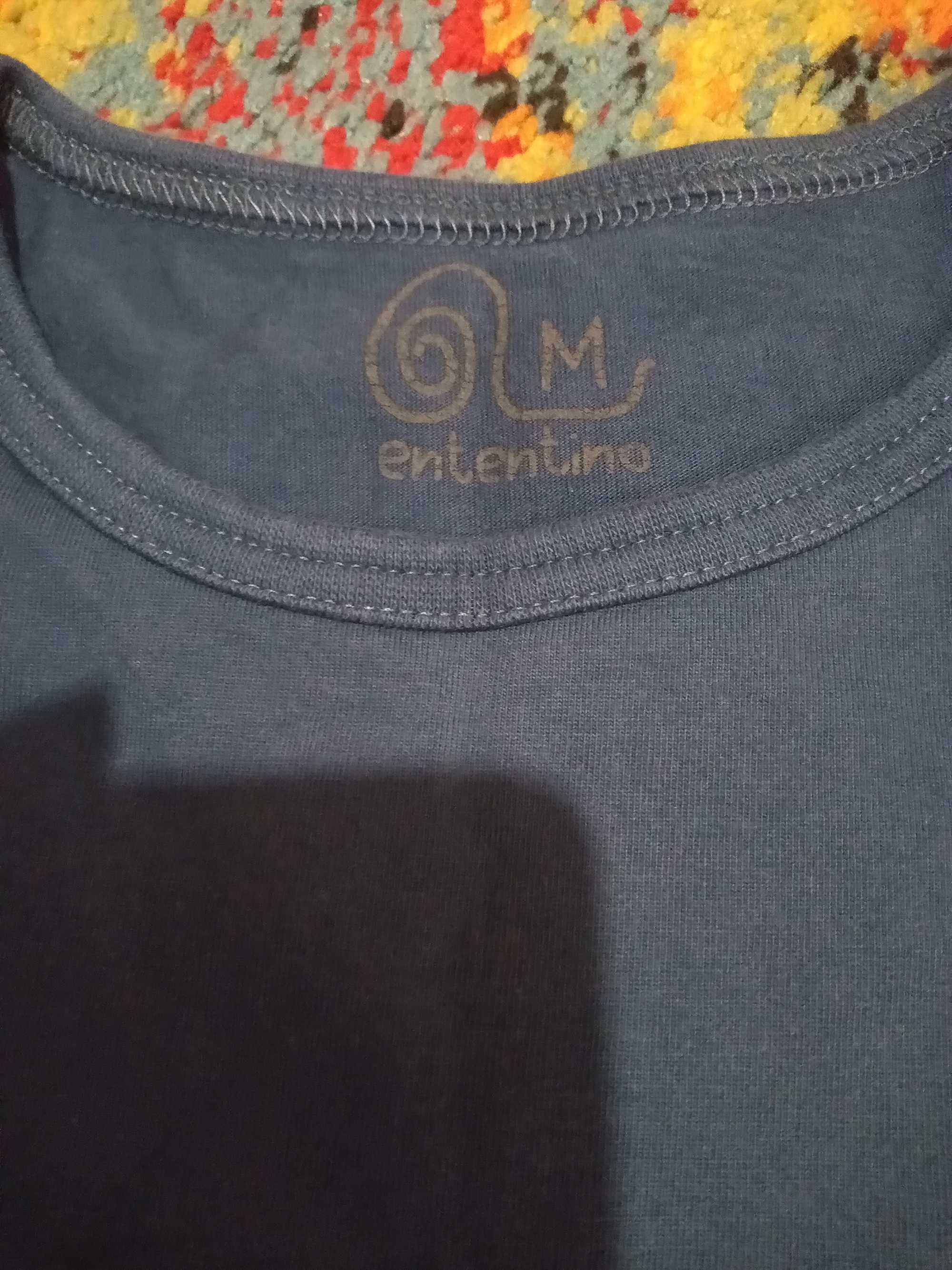 Bluzka t-shirt granatowa Ententino M mam w sobie to coś