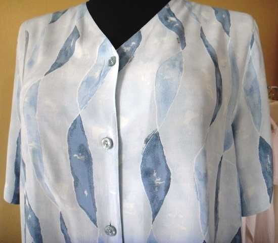 koszula  letnia 40/42 Cavita  jasny błękit wiskoza #vintage