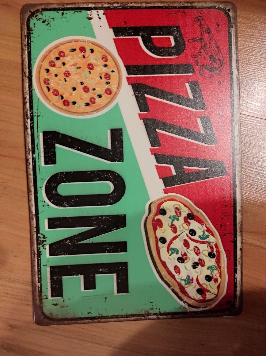 Blachy ścienne do pokoju, garażu, Pizza