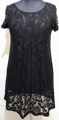 Sukienka krótka - mała czarna koronkowa