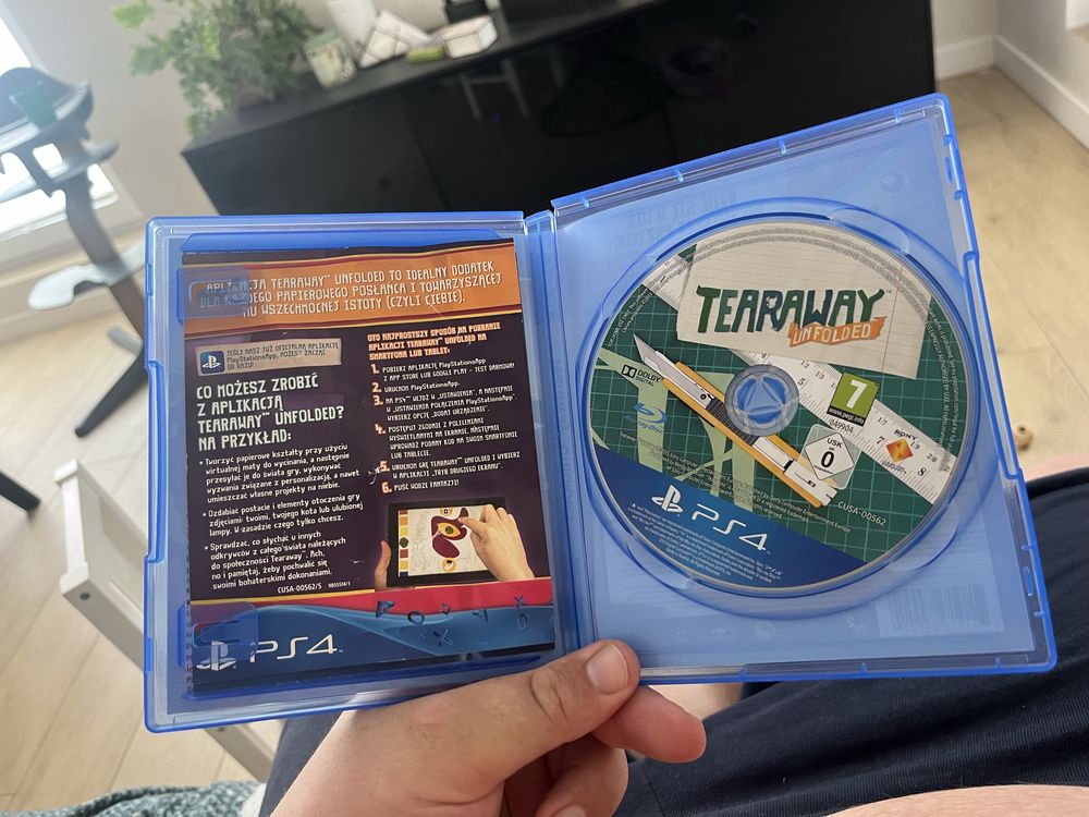 TEARAWAY UNFOLDED - PS4 - PS5 - idealna - PL - Polska wersja jezykowa