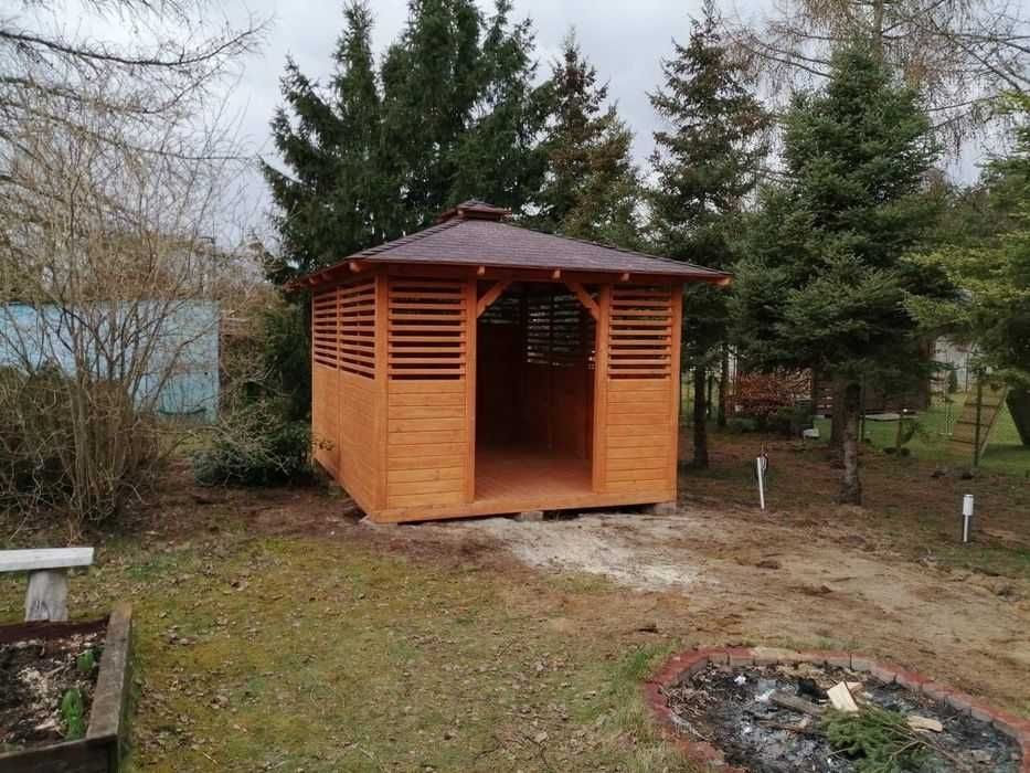 Altany , domki narzędziowe , wiaty , zadaszenia tarasów z drewna