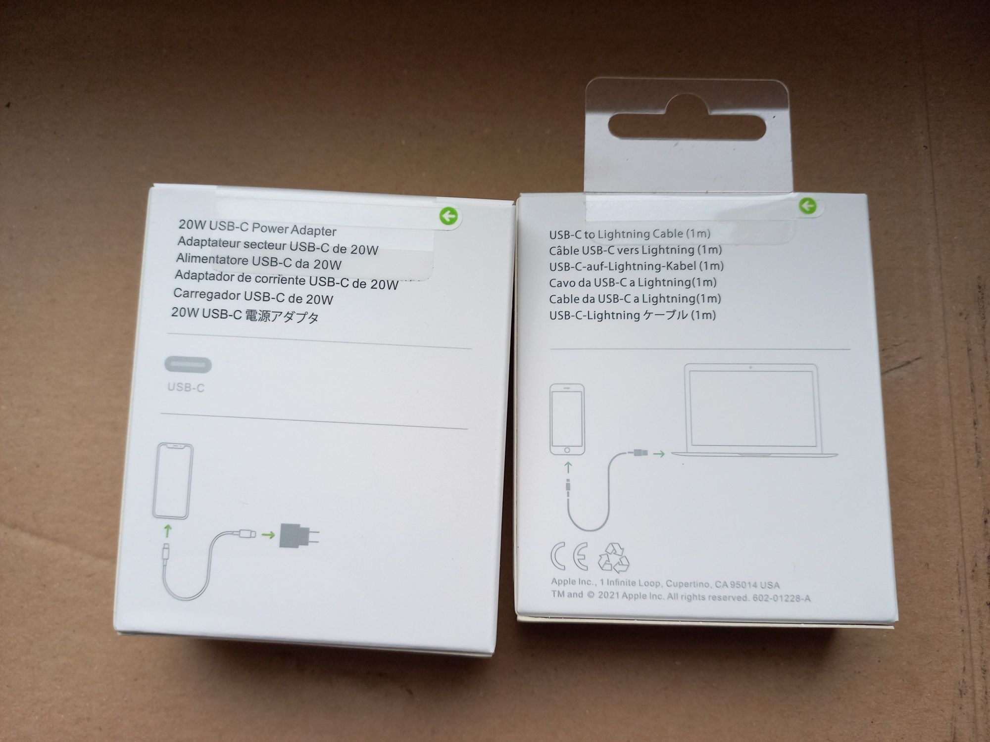 Kostka Zasilacz USB-C 20W Power Adapter Kabel USB-C to Lightning NOWE