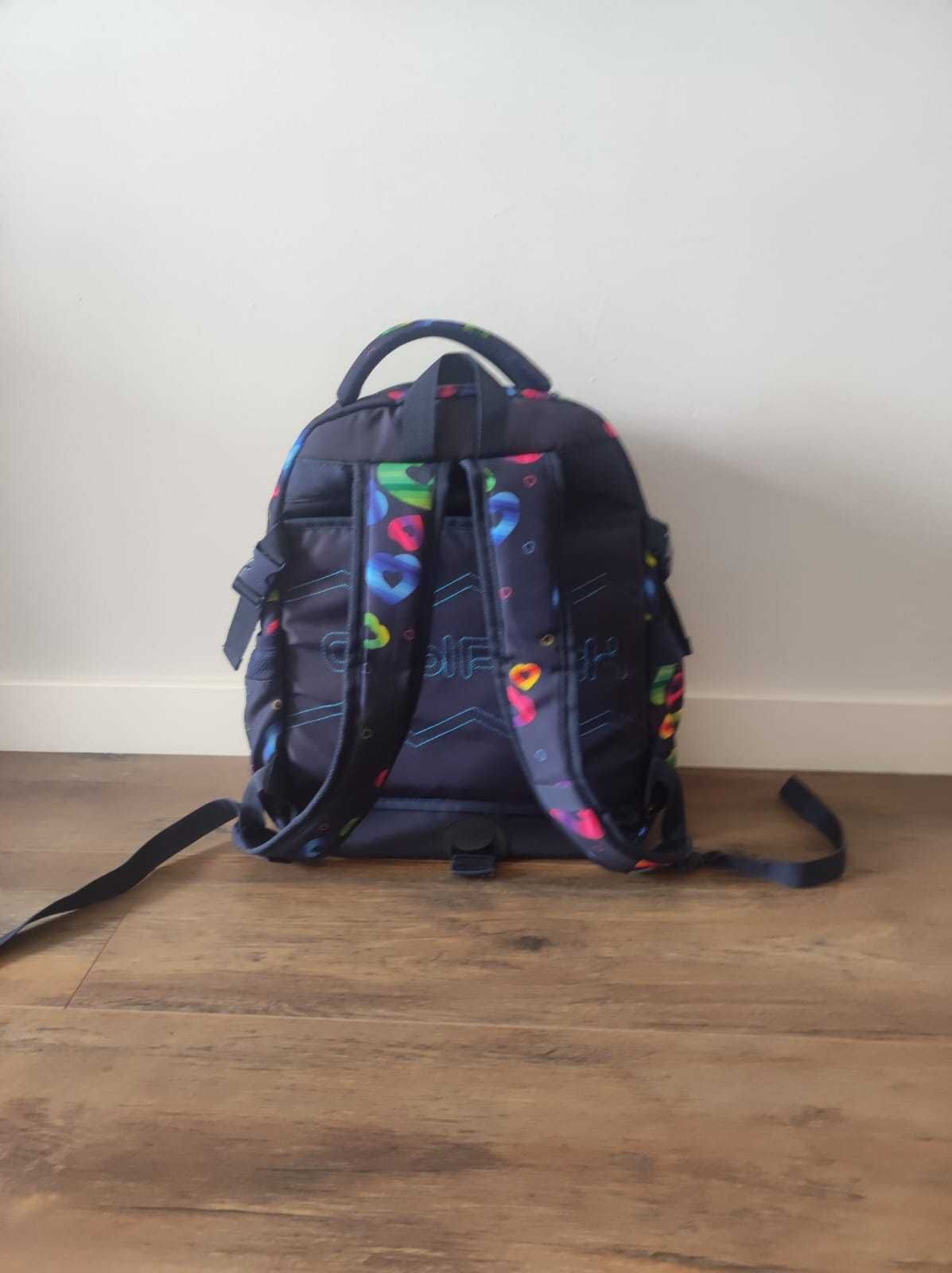 Mochila Escolar CoolPack Duo Rainbow Heart 44cm
