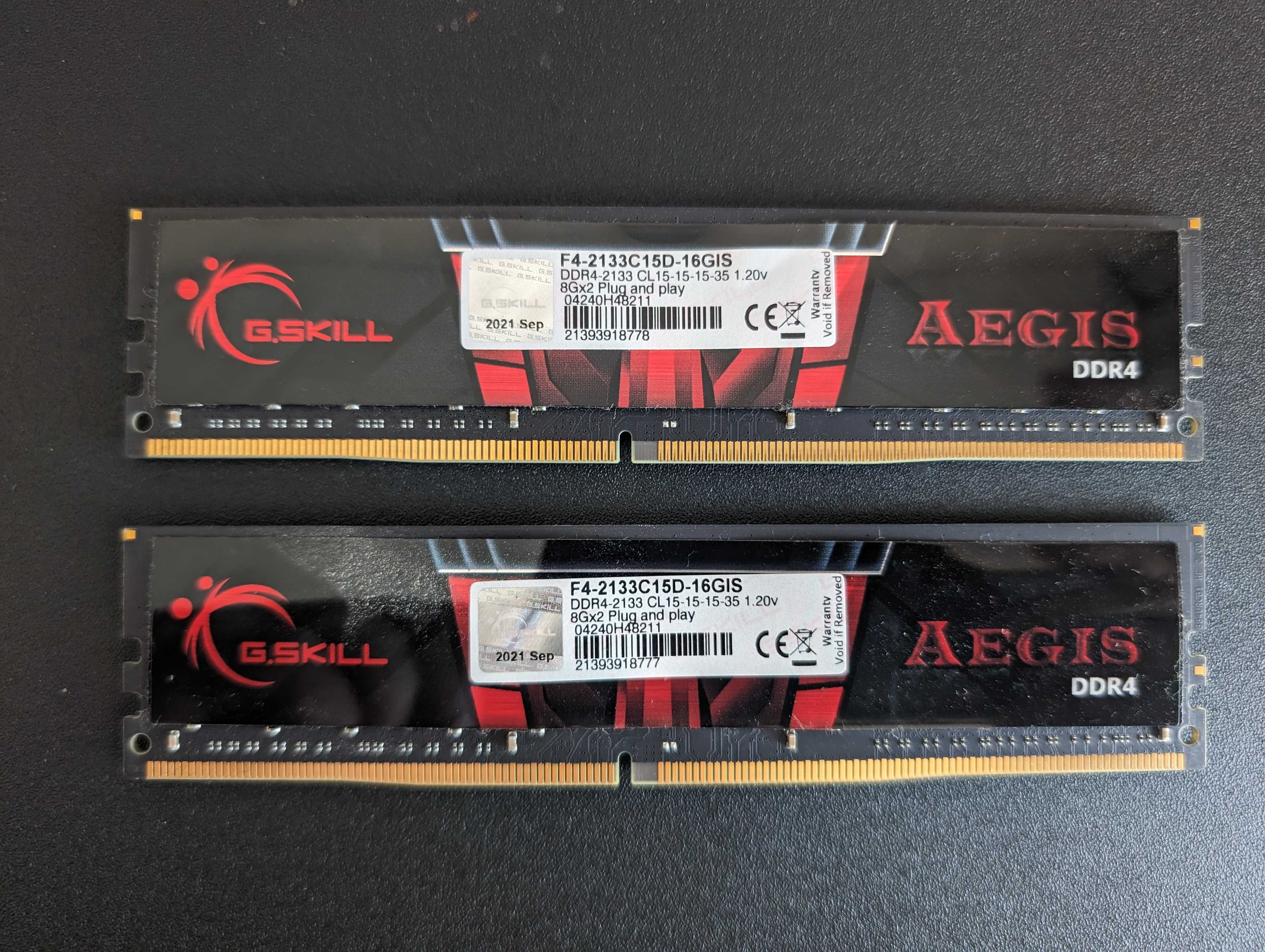 Memória RAM 16Gb (2x 8Gb) DDR4 2133 CL15