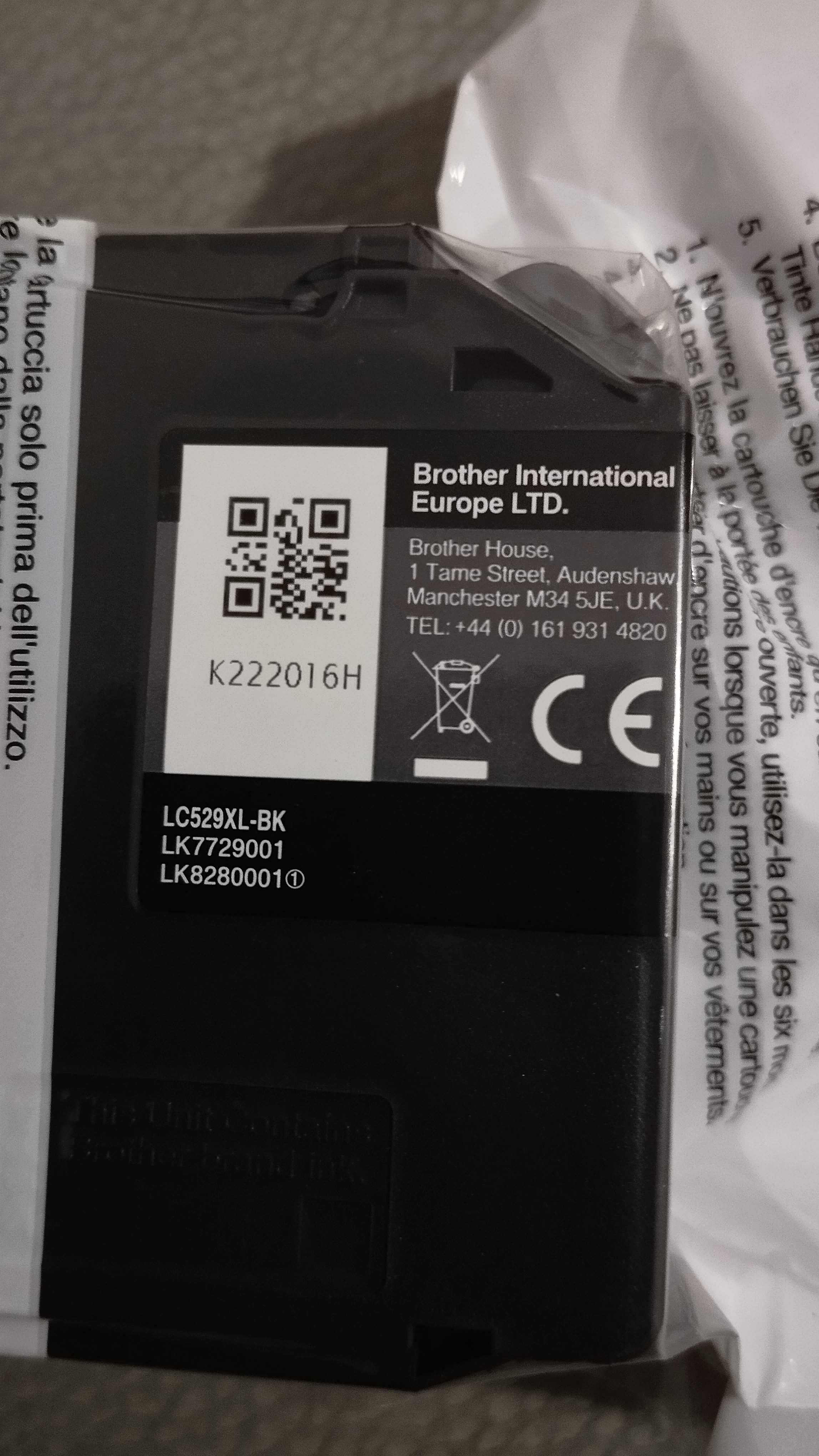 Tusz LC529XL-BK drukarka BROTHER