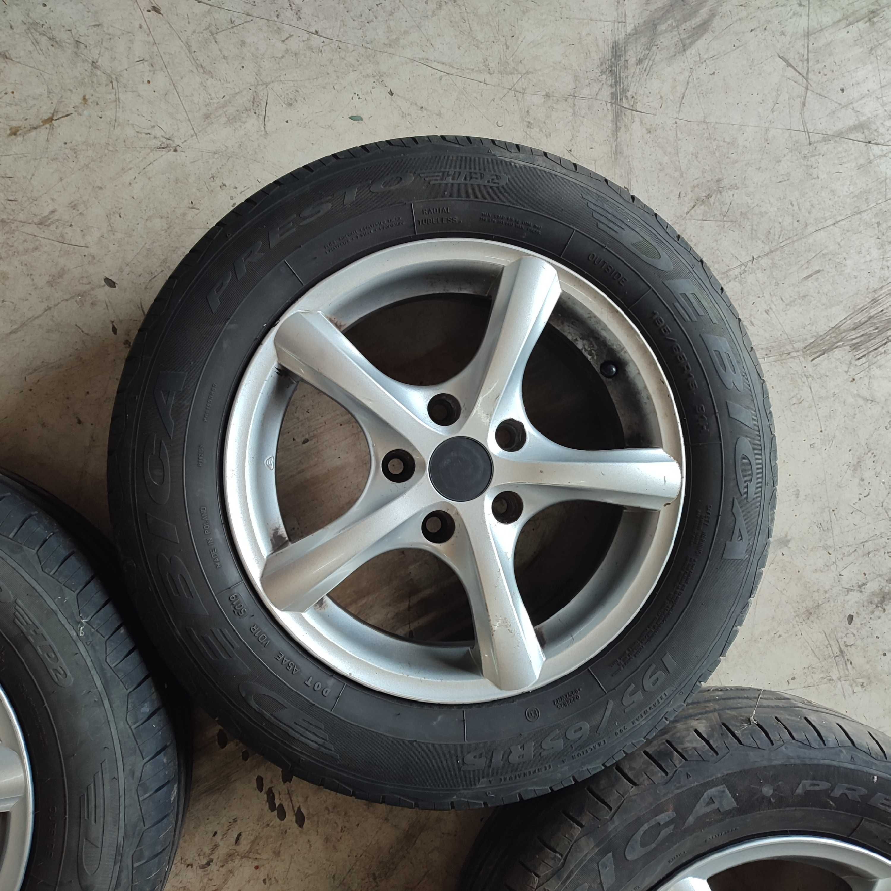 Koła felgi z oponami 6j 5x112 r15 VAG 195/65R15 57,1