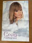 Plakat Gosia Andrzejewicz polska gwiazda stara gazeta Popcorn