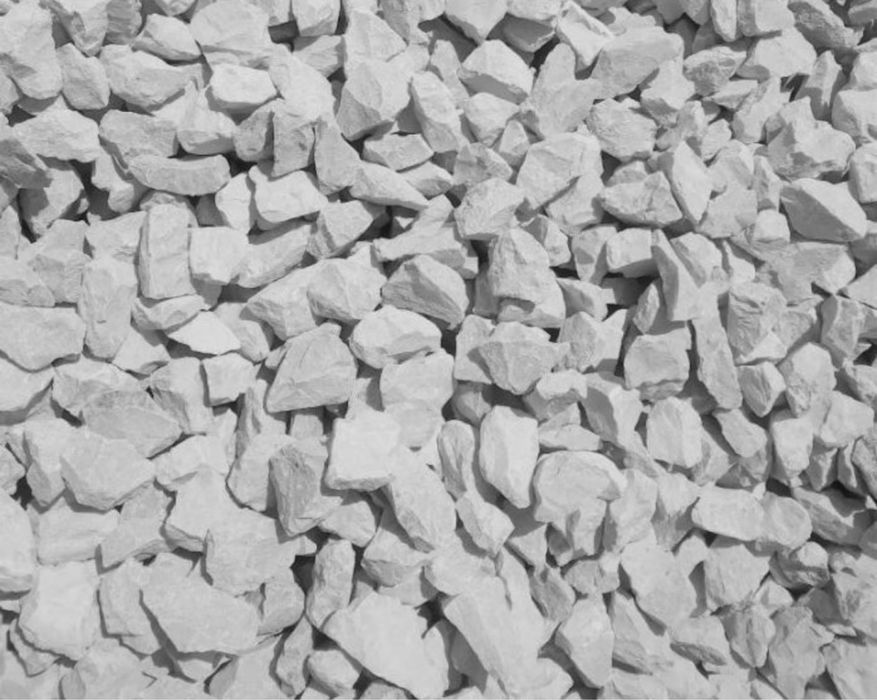 Biały Kamień ŚMIETANKOWY Grys na Rabaty Opaski Kruszywo Ozdobne Żwir