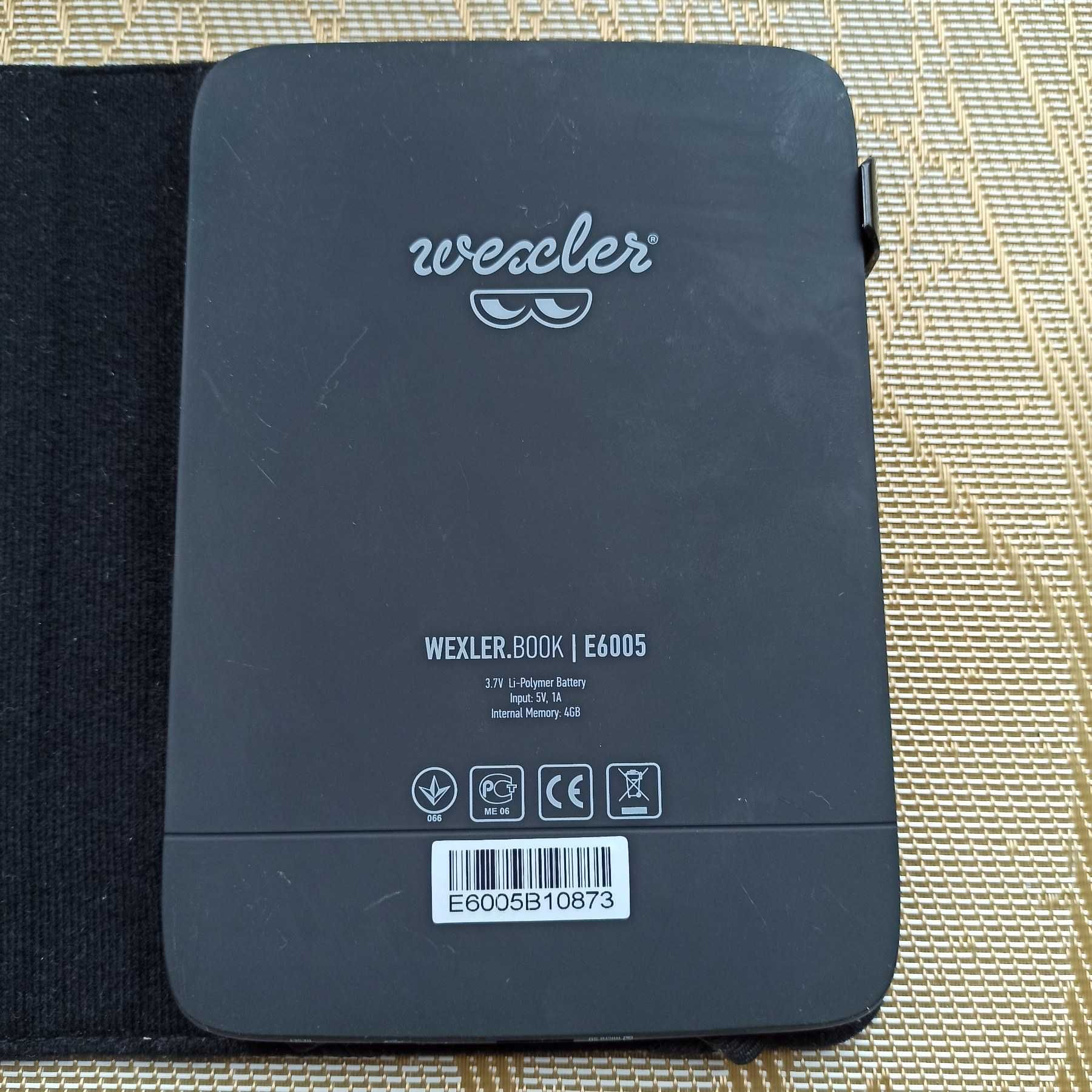 Электронная книга сенсорная Wexler e-Book E6005 Black Wi-Fi
