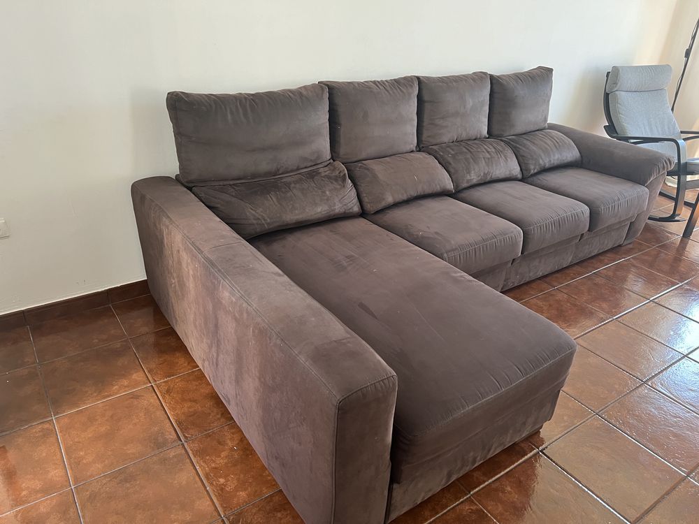 Sofa chaise longue ,4 lugares todos reclinaveis