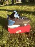 buty meskie jordan nike wysokie 41 czarno niebieskie