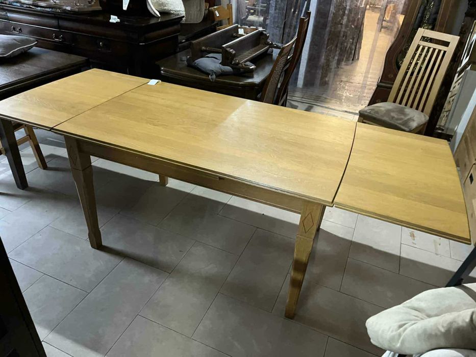 Stół jasny drewniany lite drewno dębowe rozkładany prosty FV DOWÓZ