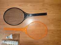 2 Тенисные ракетки + 6 перьевых воланчика