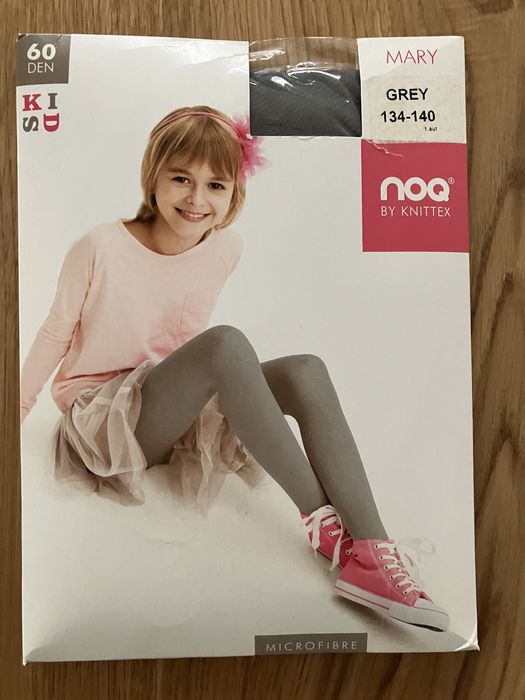 Rajstopy rajstopki szare 60den 134-140