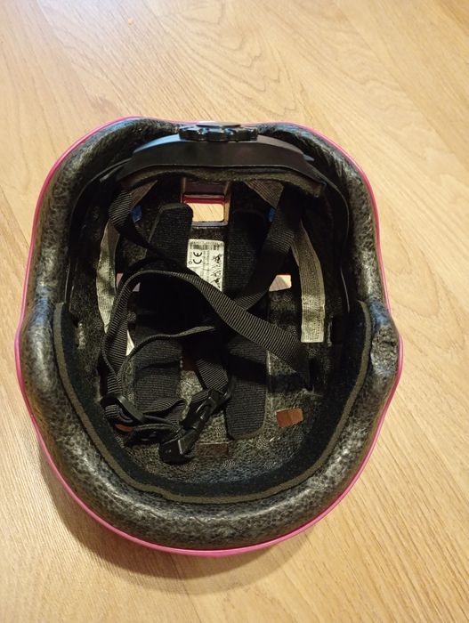 Kask rowerowy hulajnoga deskorolka różowy Decathlon XS 47-52
