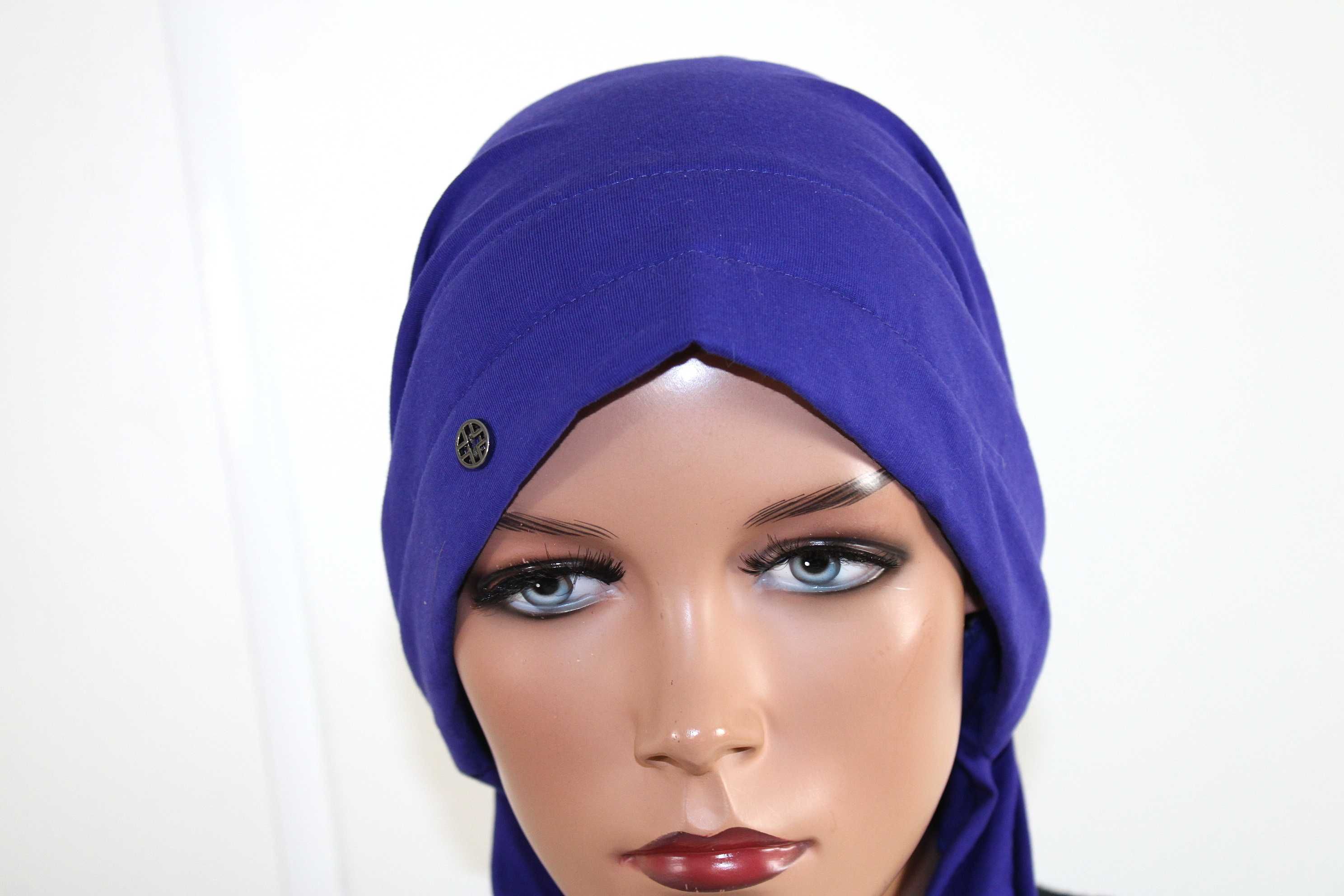 b9 LOEVENICH Modna Bawełniana Damska Czapka Turban One Size