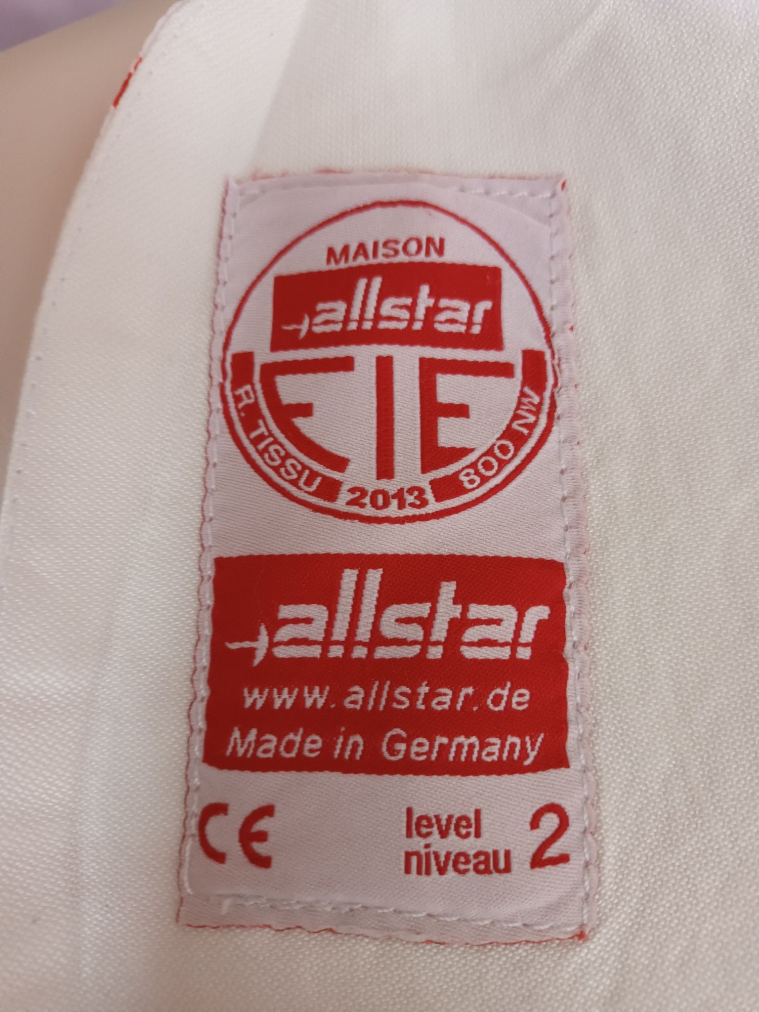 Plastron  level 2 leworęczny Allstar 800NW szermierka