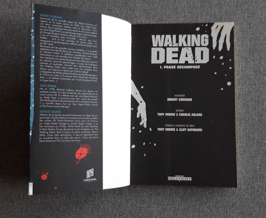 Banda Desenhada (BD) Walking dead "passé composé" Tome 1.
