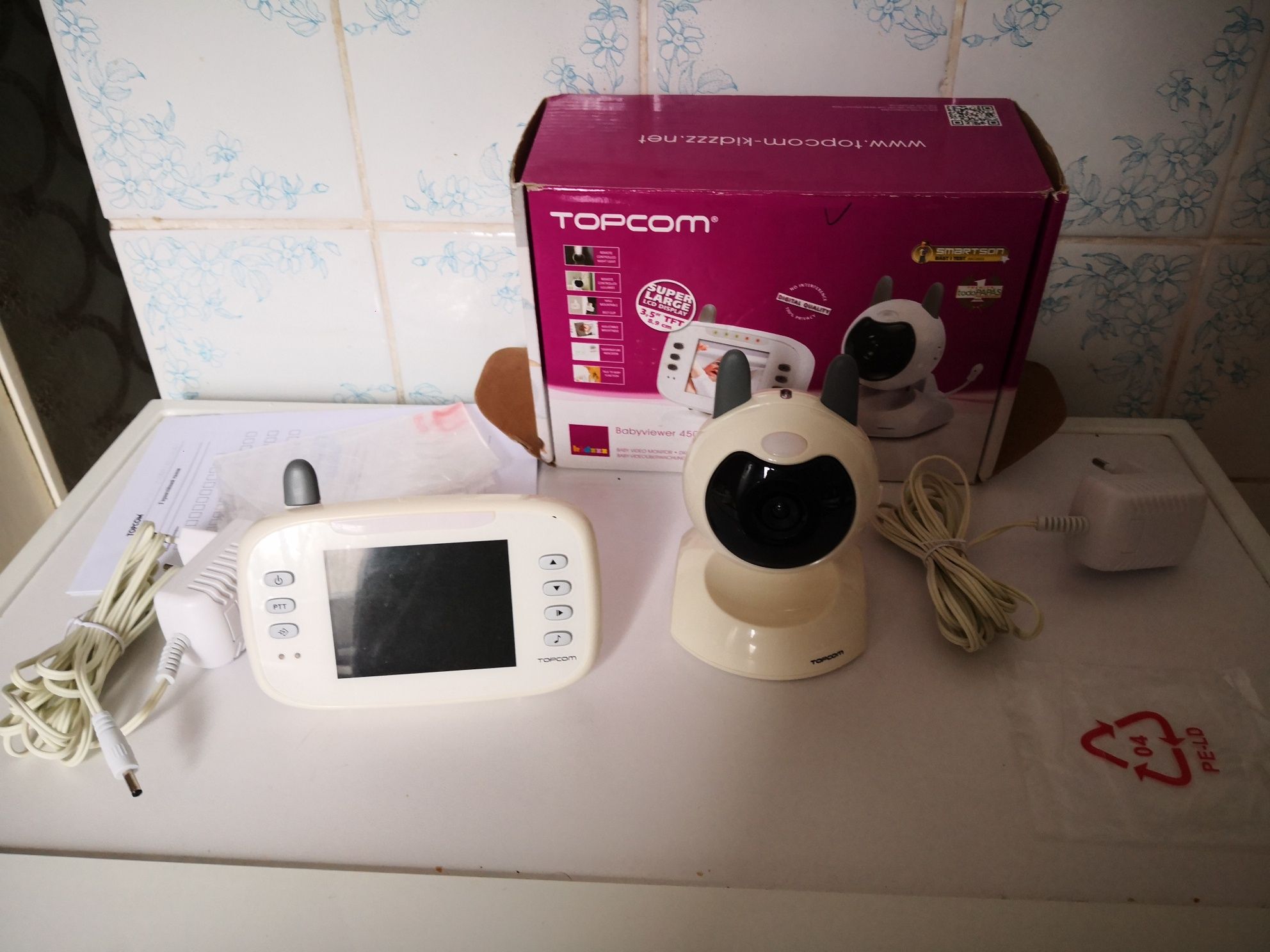 Безпроводная/проводная  видеоняня topcom babyviewer 4500 Бельгия