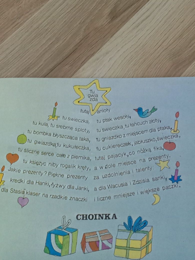 Wiersze pod choinkę książka dla dzieci i nie tylko.L.J. Kern.