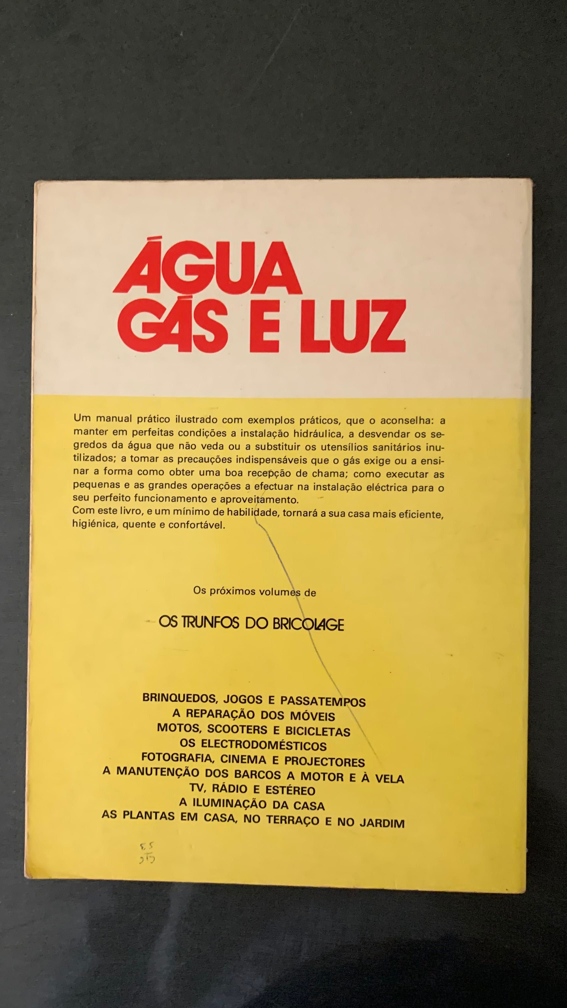 Livro manual “Água, gás e luz”