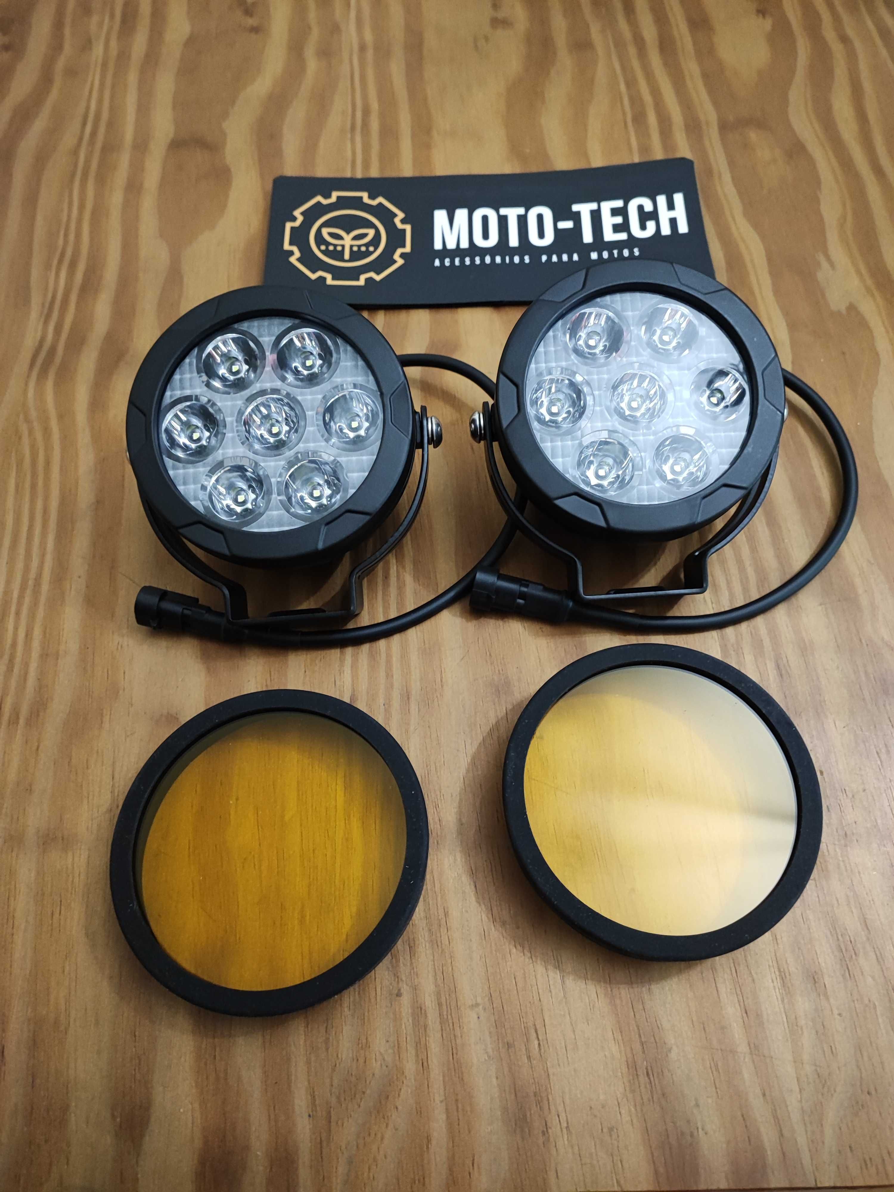 Faróis auxiliares led Moto-Tech S7 - 120W