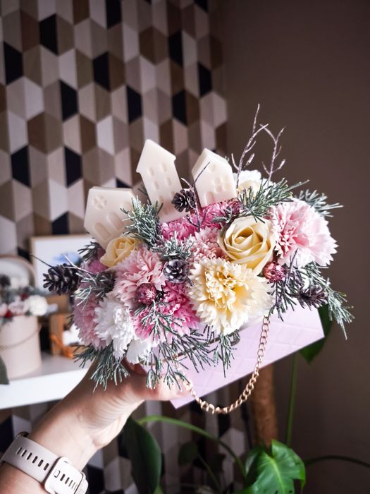 Flowerbox torebka stroik na prezent