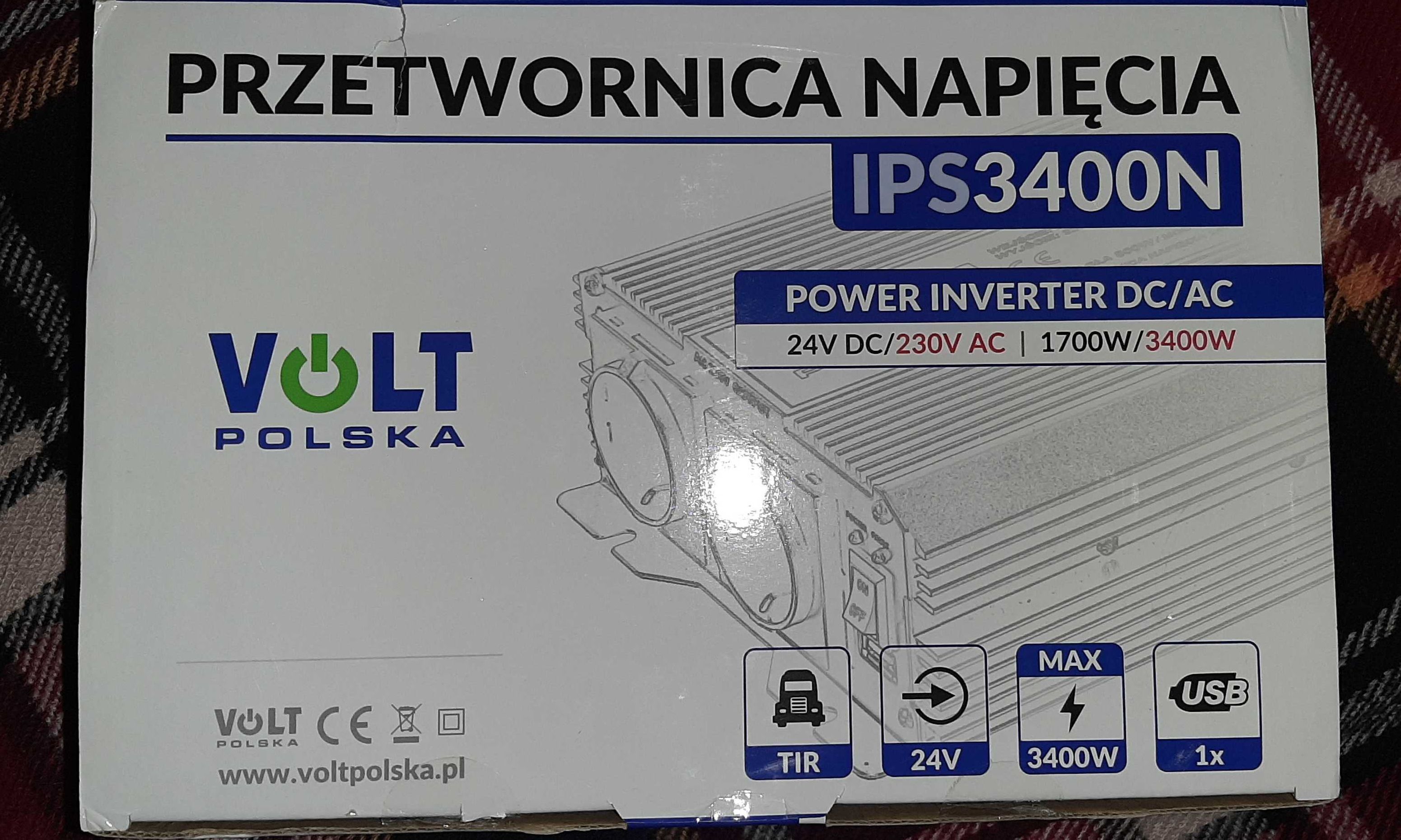Інвертор - Перетворювач напруги   VOLT IPS-3400N 24V/220V 1700W/3400W
