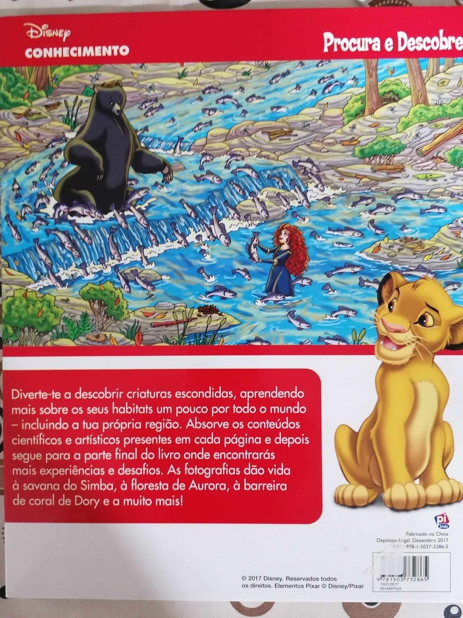 Livro Onde Vivem os Animais, da Disney