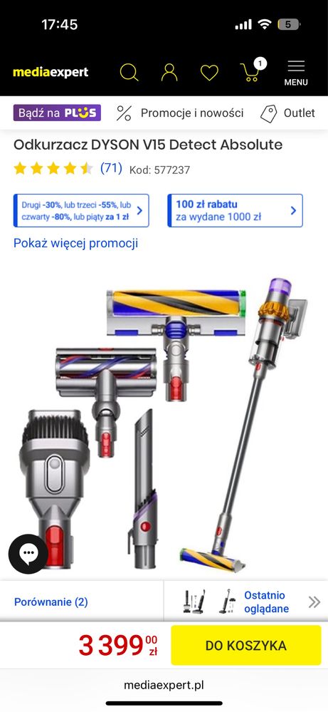 Dyson V15 Absolute Detect