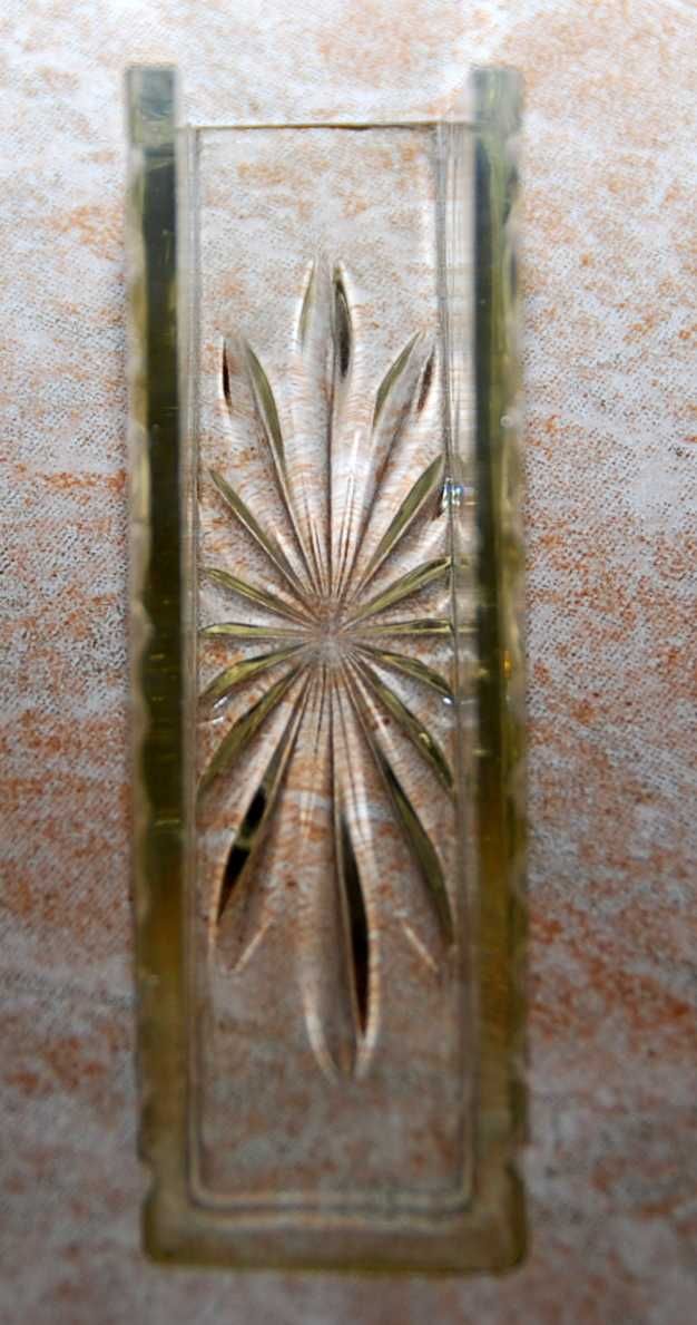 secesja zabytkowy Serwetnik szkło kryształowe ołowiowe kryształ