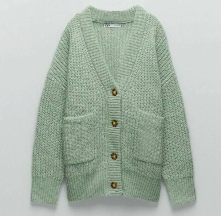 Kardigan oversize z wełną Zara