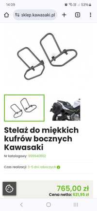 Stelaże, nowe kufry sakwy  boczne Kawasaki Z 650 Ninja 650