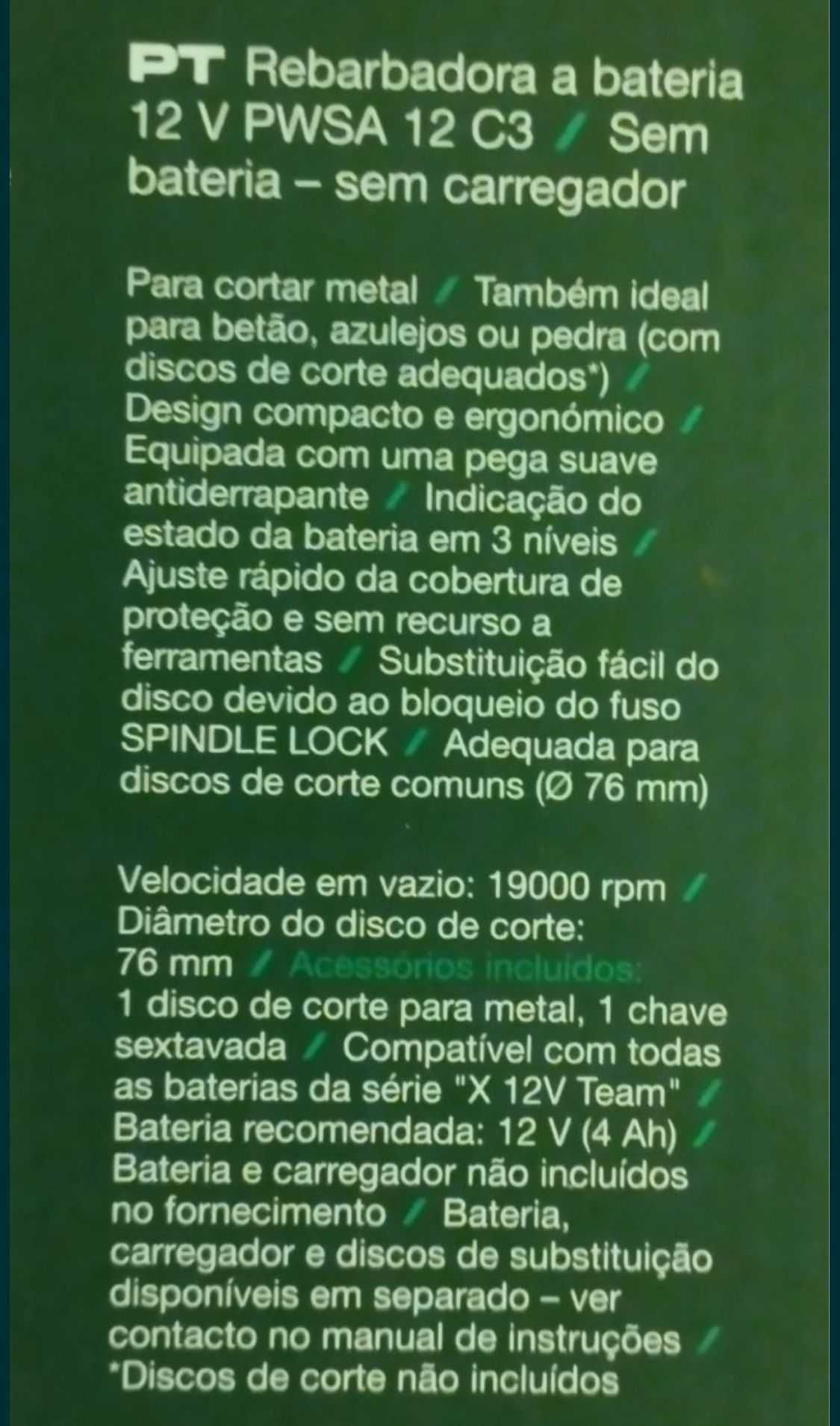 Parkside® Rebarbadora Angular 12 V